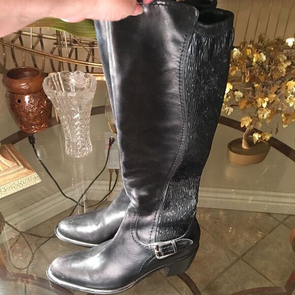 🎃 - GORGEOUS BACK Pliner Tall Boots! - Picture 1 of 8